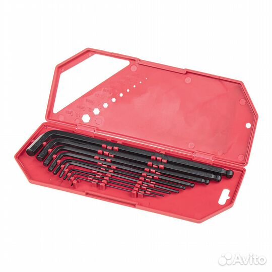 Набор имбусовых ключей HEX (шестигранников) с шаро