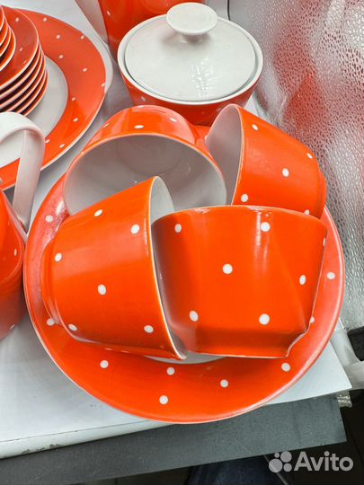 Сервиз Чайный Старинный Фарфоровый СССР kahla