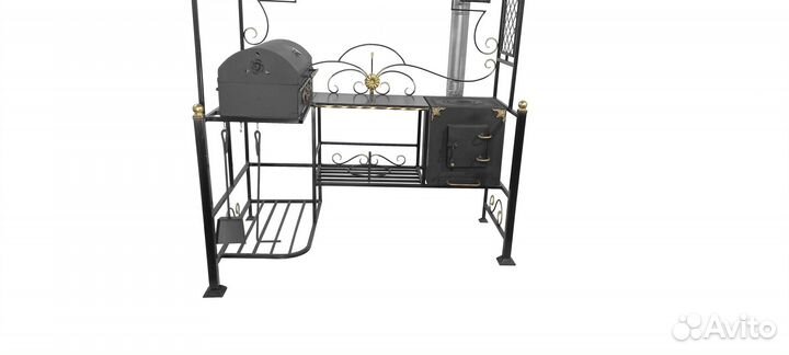 Мангал Элит NEW BBQ с крышей для дачи и дома