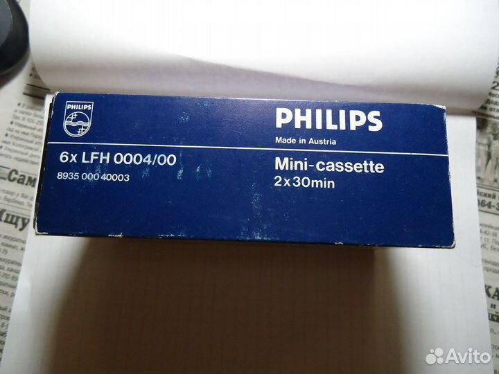 Миникассеты philips 6xlfh 0004/00 2x30 min