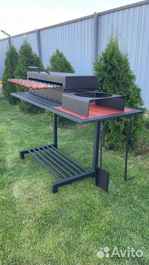 Мангал в стиле лофт