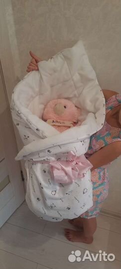 Новое Одеяло-конверт на выписку малыша