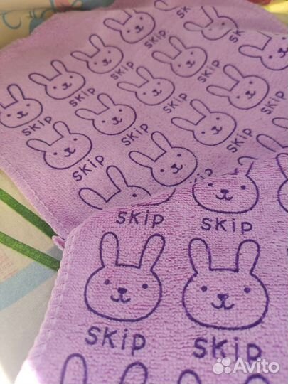 Детское фиолетовое полотенце