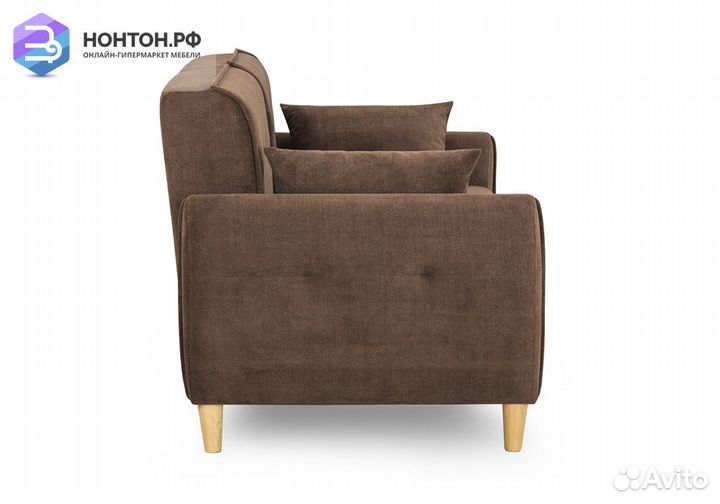 Диван еврокнижка Анита коричневый