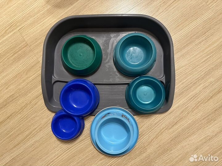 Миски для кошек/собак с поддоном