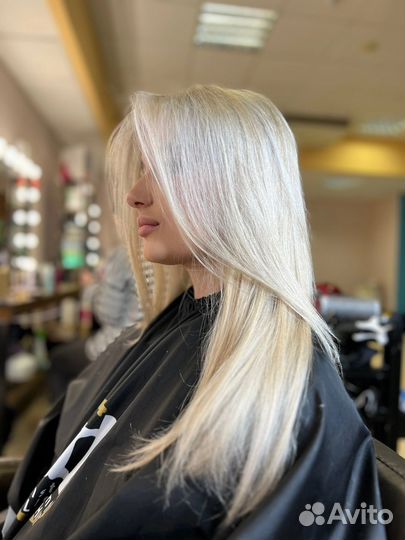 Сложное рельефное окрашивание волос