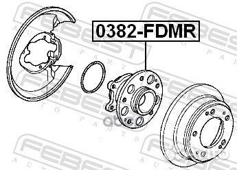 Ступица зад. honda civic FD 2006- febest 0382-F