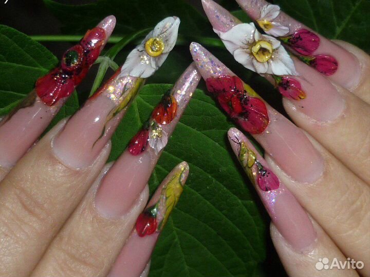 Маникюр, педикюр, наращивание ногтей, ресниц