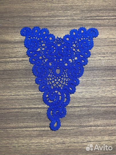 Нашивка синяя с люрексом