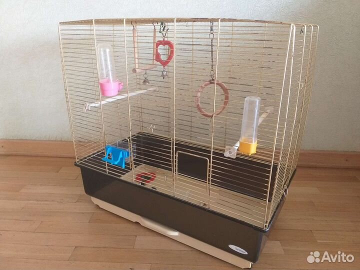 Клетка (золотая) для птиц