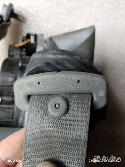 Ремень безопасности передний правый Mercedes w221