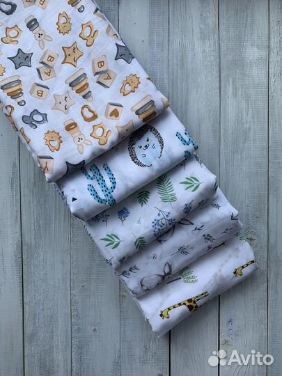 Пеленки муслиновые детские