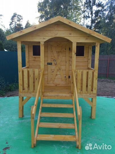 Детский игровой деревянный домик новый под заказ