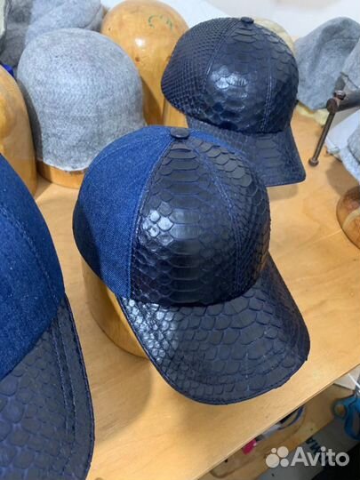 Кепки Питон Бейсболки из кожи Питона