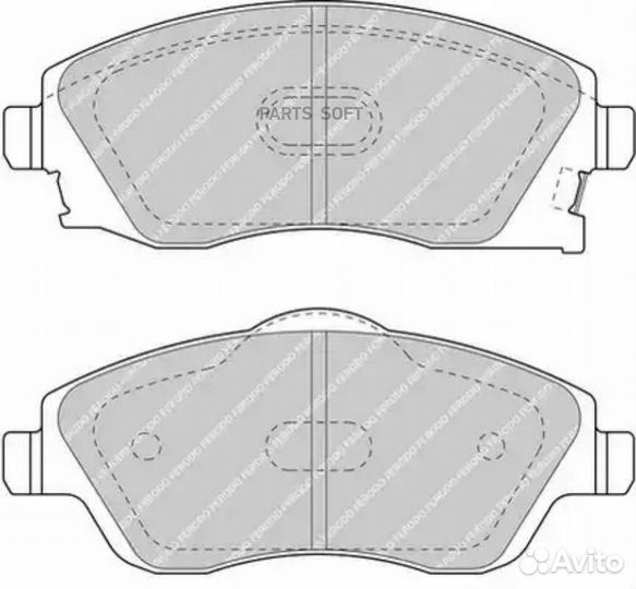 Ferodo FDB1424 Колодки тормозные opel corsa C 01/t