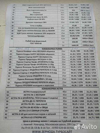 Комбикорма Purina