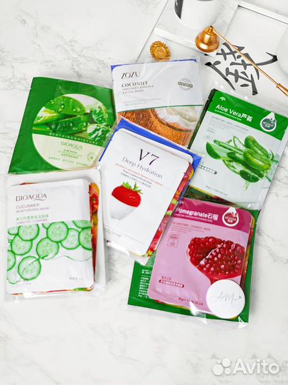 Маски для лица Тканевые набор