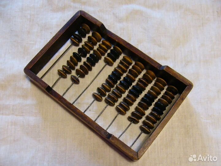 Счёты деревянные старые Сделано в СССР