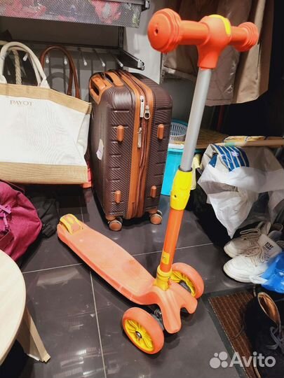 Самокат детский трехколесный бу