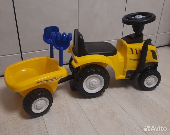 Трактор каталка с прицепом новый