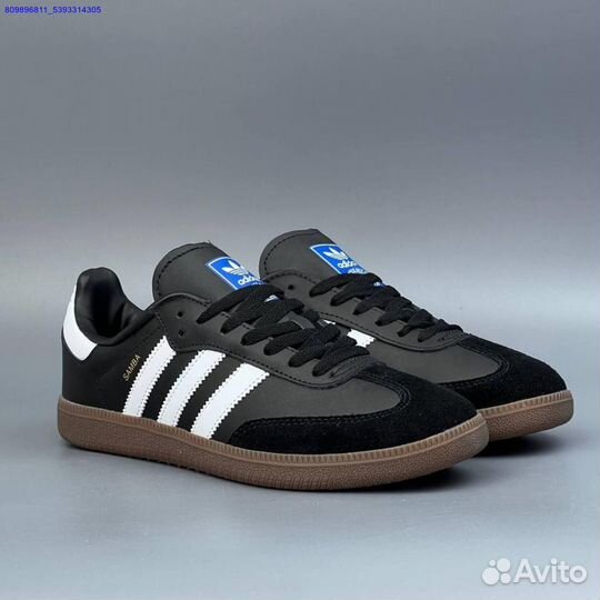 Кроссовки Adidas Samba Black (Арт.68694)