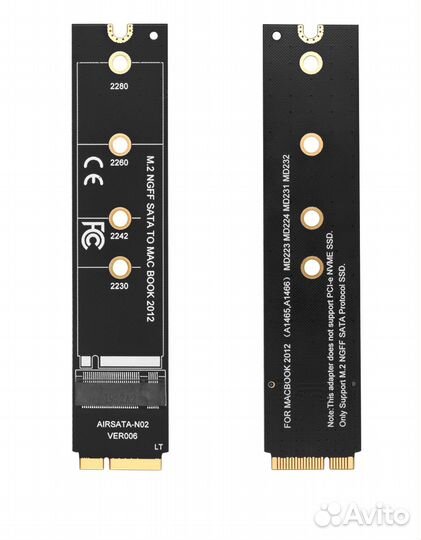 Переходник для ssd Mac Apple 2012 A1466 A1465