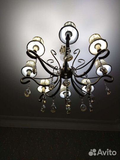 Люстры хрустальные бу