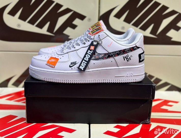 Кроссовки Nike Air Force 1 Just Do IT White