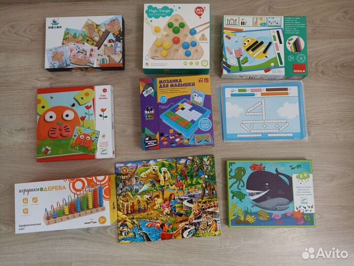 Детские развивающие игры, пазлы