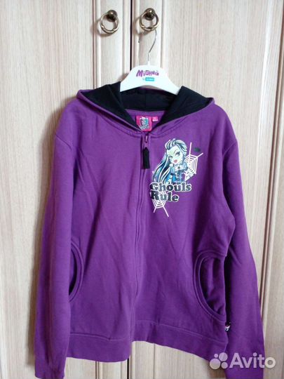 Толстовка на флисе Новая Монстер Хай р 146