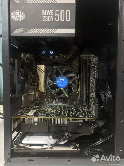 Игровой пк Gtx950/i3-9100f/16gb ddr4 2666