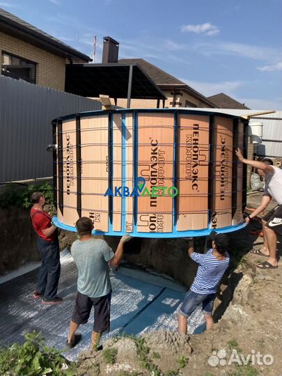 Бассейн из полипропилена круглый