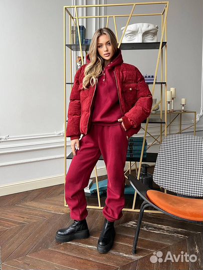 Шикарный костюм тройка 3 цвета Miu Miu куртка толс