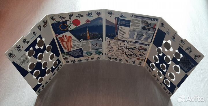 Олимпиада Токио 2020 полный набор монет в альбоме