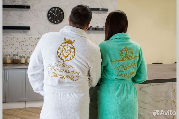 Халат с вышивкой