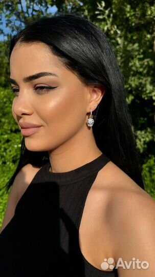 Серьги кольца бижутерия