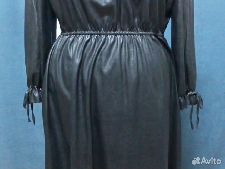 Платье женское экокожа 44