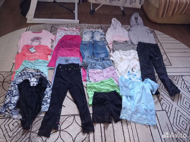 Вещи пакетом на девочку 128 134 140