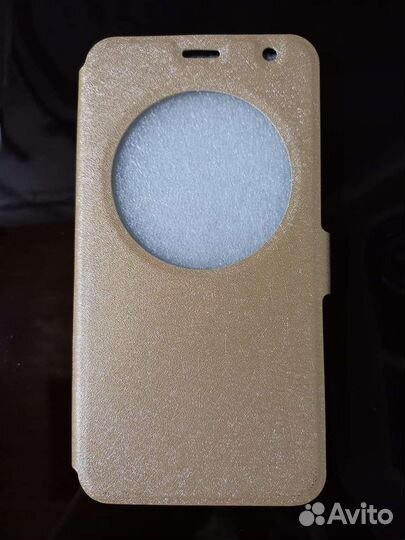 Чехол книжка с открытым окошком для asus Zenfone