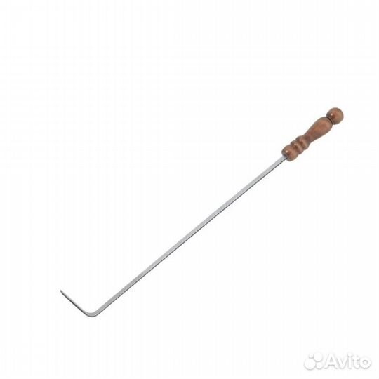 Кочерга с деревянной ручкой