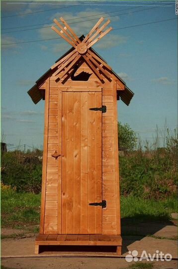 Дачный туалет деревянный NHQ