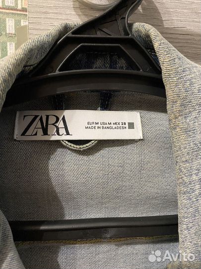 Джинсовая куртка женская zara