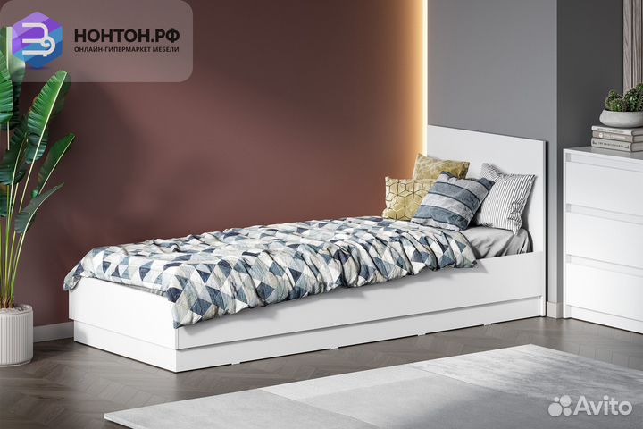 Кровать Айден 0.8 м белый