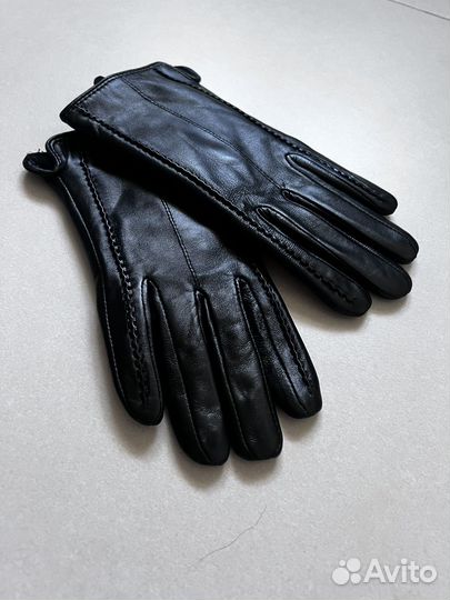 Перчатки женские кожаные