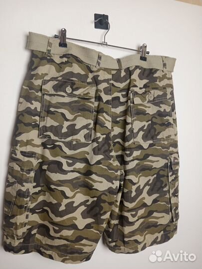Шорты Карго камуфляж 50р 100 %-хлопок