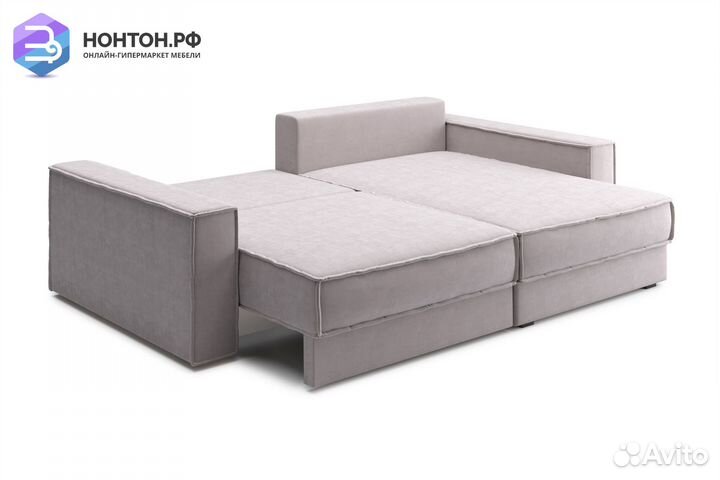 Диван угловой тик-так Сохо бежевый