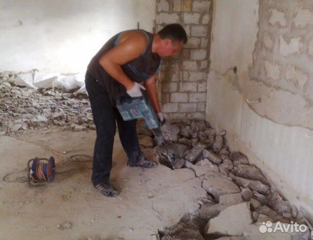 Демонтаж деревянного пола Стяжка пола