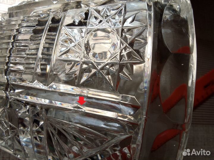 Салатник хрустальный эпохи СССР