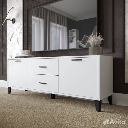 Тумба под телевизор белая твм-6 новая