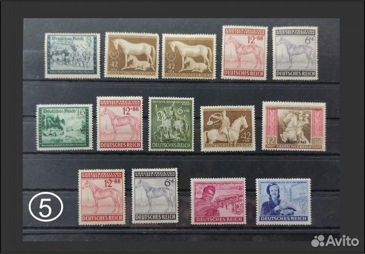 Марки Германия 1938-43 год